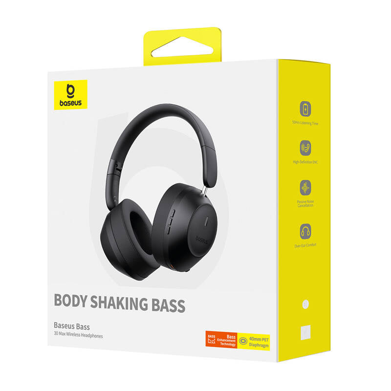 Baseus Bass 30 Max Wireless Headphones (black) - Product Image 7