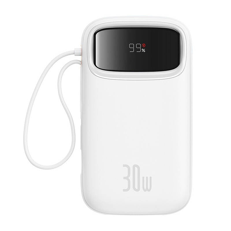 Powerbank Baseus QPow 2 20000mAh 30W 2xUSB-C (white) - Product Image 1
