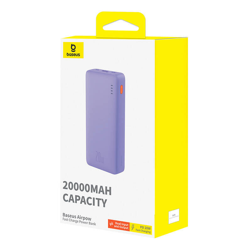 Baseus Airpow 20000mAh 20W powerbank (purple) - Product Image 5