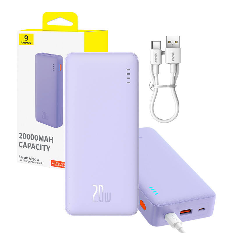 Baseus Airpow 20000mAh 20W powerbank (purple) - Product Image 7