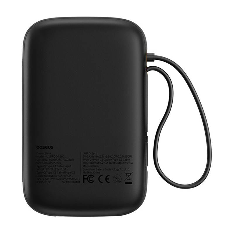 Powerbank Baseus QPow 2 10000mAh 30W 2xUSB-C (black) - Product Image 2
