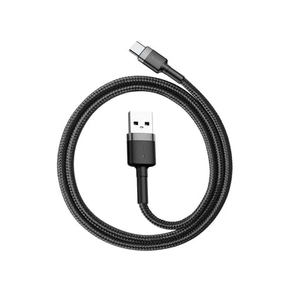 Baseus Cafule USB-A / USB-C QC 3.0 3A Cable 0.5 m - Black and Gray