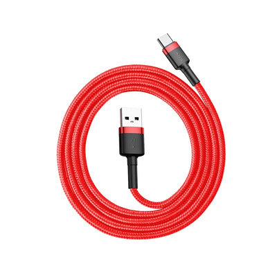 Baseus Cafule USB-A / USB-C QC 3.0 3A Cable 1 m - Red
