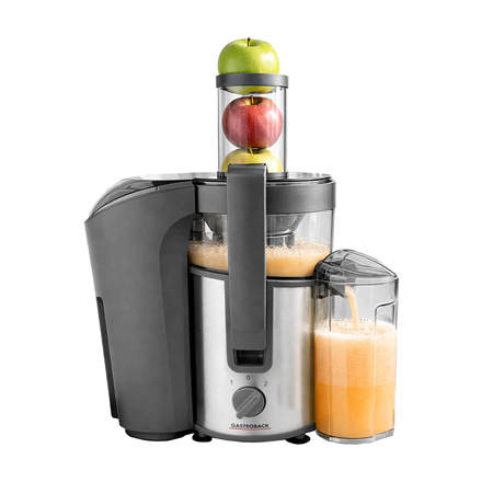 Gastroback Vital Juicer Plus | 40116 | Type Centrifugal juicer | Silver/Black | 800 W | Extra large fruit input | Number