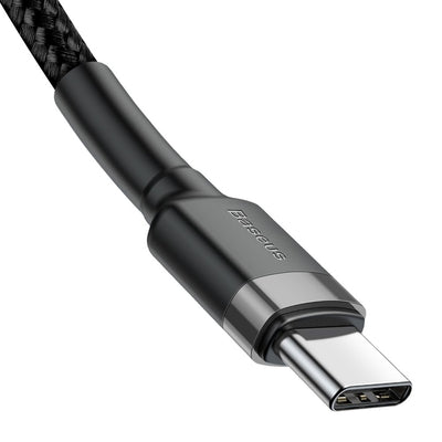 Baseus CATKLF-GG1 USB-C - USB-C PD QC cable 60W 3A 480Mb/s 1m - black and gray