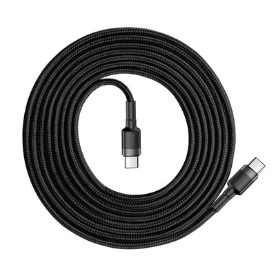 Baseus CATKLF-HG1 USB-C - USB-C PD QC cable 60W 3A 480Mb/s 2m - black and gray