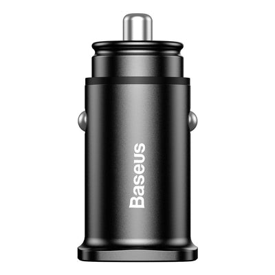 Baseus Square smart car charger 2x USB QC3.0 Quick Charge 3.0 SCP AFC 30W black (CCALL-DS01)