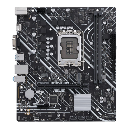 Asus | PRIME H610M-K D4 | Processor family Intel | Processor socket LGA1700 | DDR4 DIMM | Memory slots 2 | Supported ha