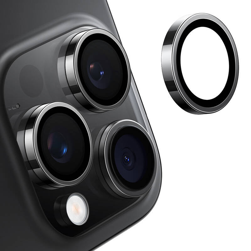 Lensguard Camera Glass for iPhone 16 ProMax (Black) - Image 2