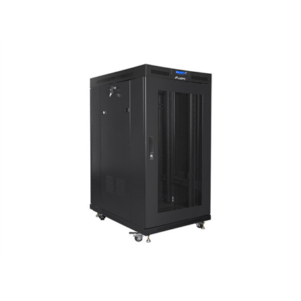 Lanberg | Rack cabinet 19" free-standing 22U/800x1000 (flat pack) with mesh door | FF01-8022-23BL | Black