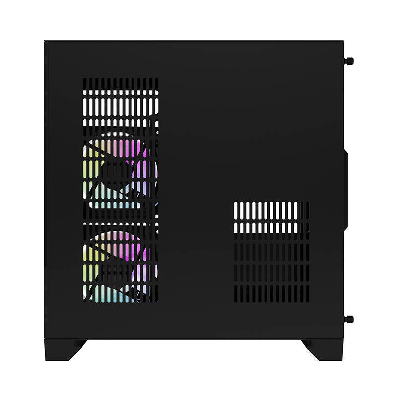 Darflash FT350 Computergehäuse + 5 aRGB-Lüfter (schwarz)