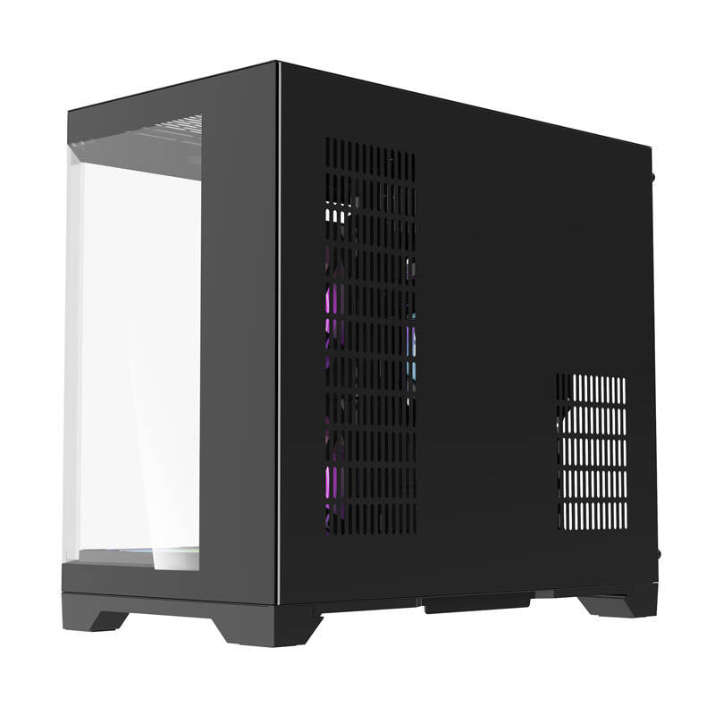 Darflash FT418 Computergehäuse + 6 aRGB-Lüfter (schwarz)
