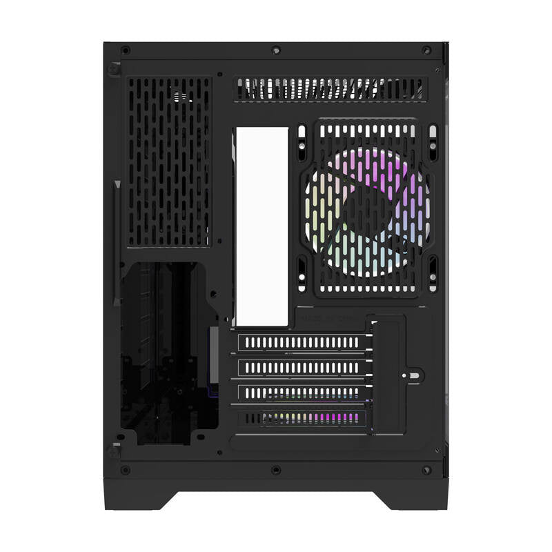 Darflash FT418 Computergehäuse + 6 aRGB-Lüfter (schwarz)