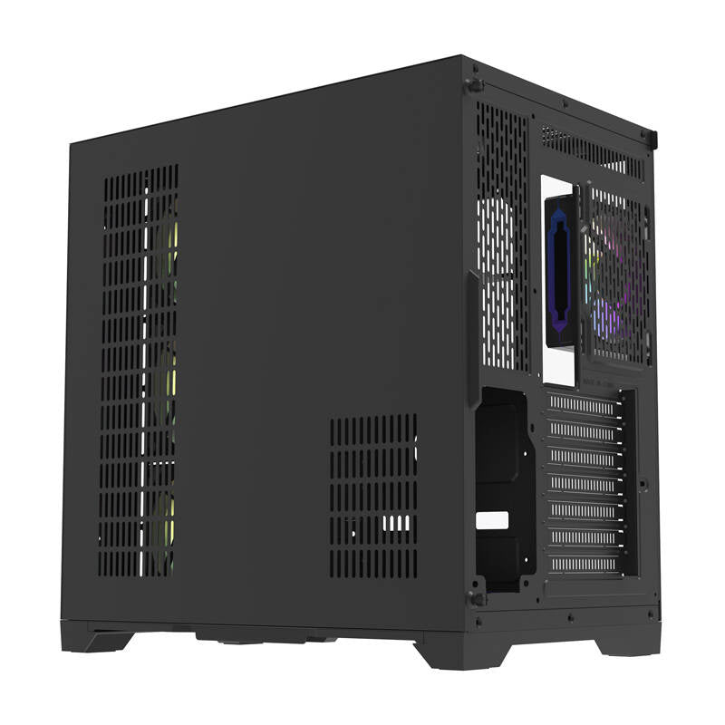 Darflash FT418 PRO Computergehäuse + 7 aRGB-Lüfter (schwarz)