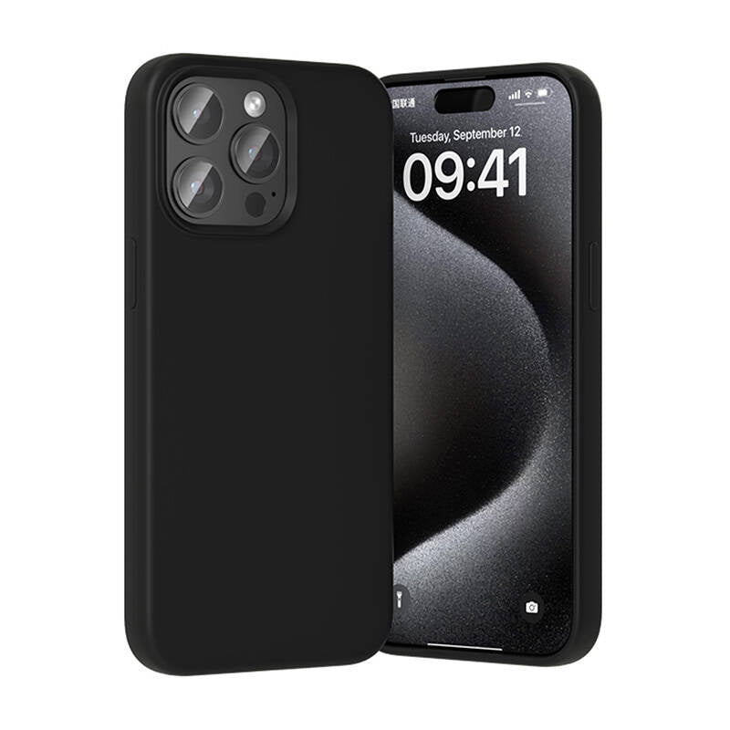 Vention KUFB0-30 Silikonhülle für iPhone 15 Pro (schwarz)