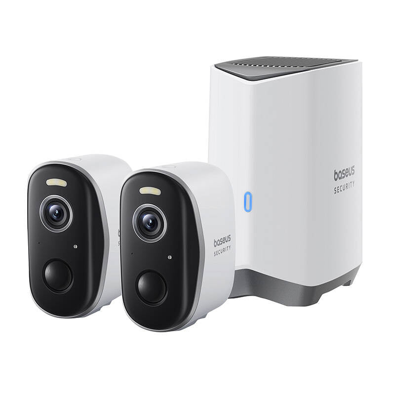 Baseus N1 2K Outdoor Camera Set of 2 (White) - Product Image 2