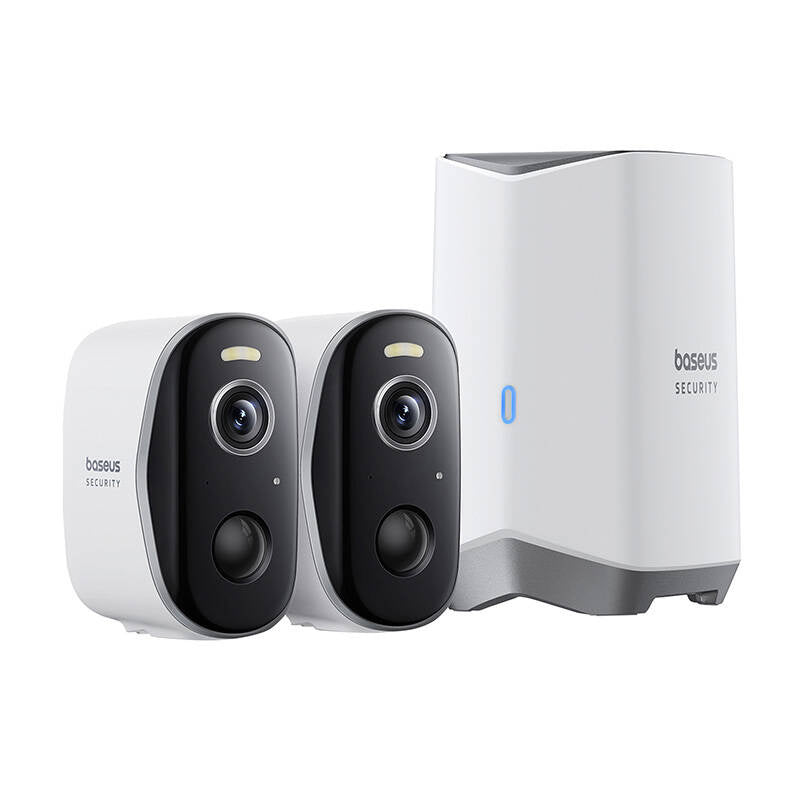 Baseus N1 2K Outdoor Camera Set of 2 (White) - Product Image 4