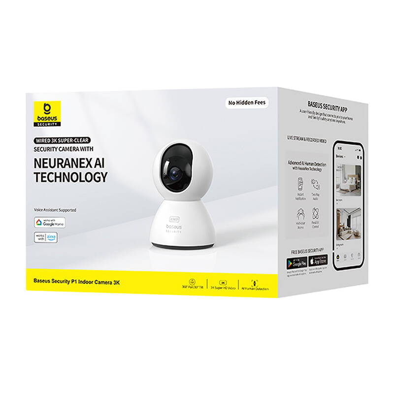 Baseus P1 3K Indoor Camera (White) - Product Image 8