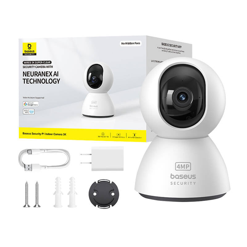 Baseus P1 3K Indoor Camera (White) - Product Image 10