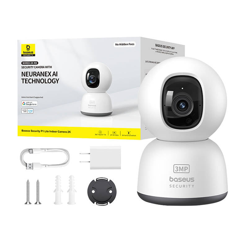 Baseus P1 Lite 2K Indoor Camera (White) - Product Image 10