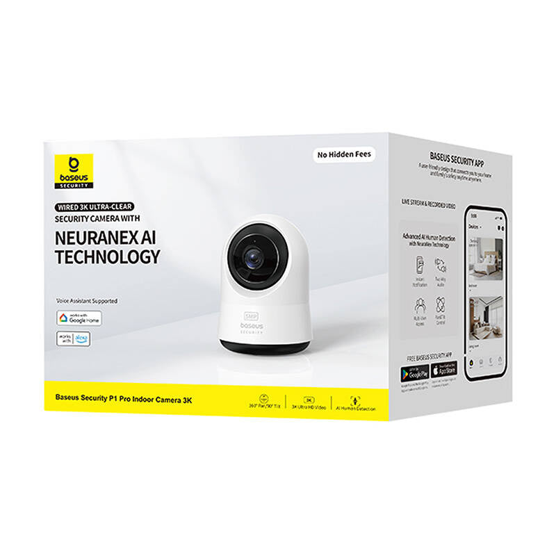 Baseus P1 Pro 3K Indoor Camera (White) - Product Image 8