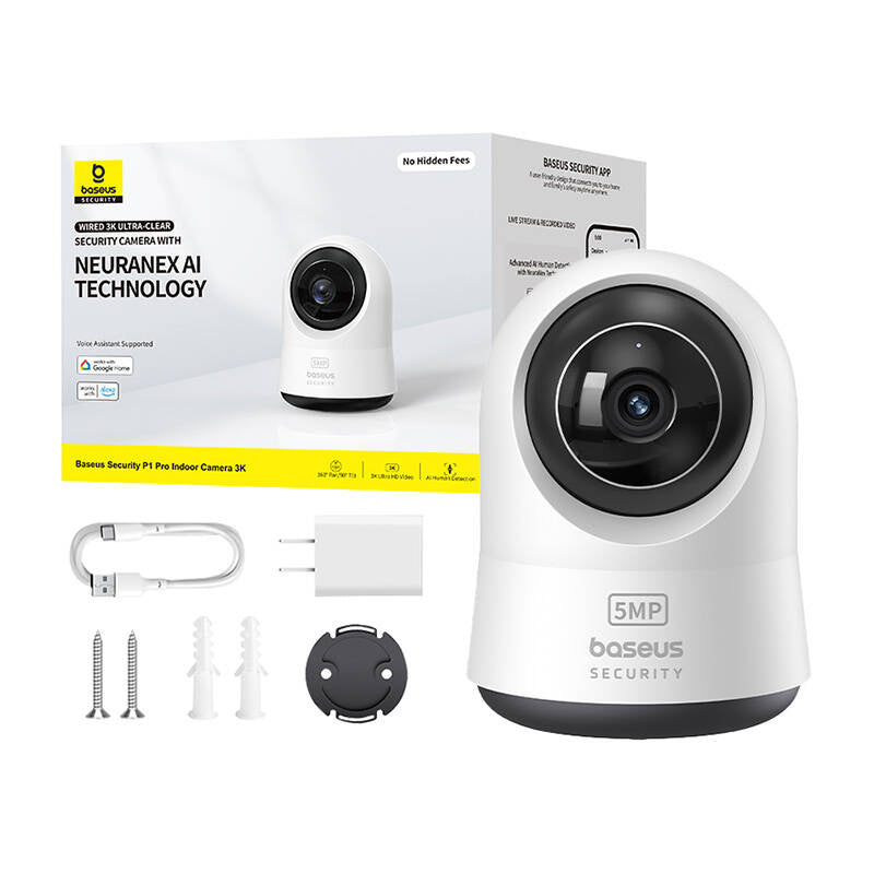 Baseus P1 Pro 3K Indoor Camera (White) - Product Image 10