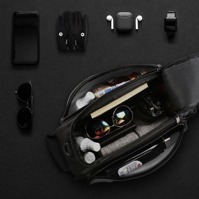 Wozinsky Bike Pannier Bag with Shoulder Strap 13L Black (WBB1BK)