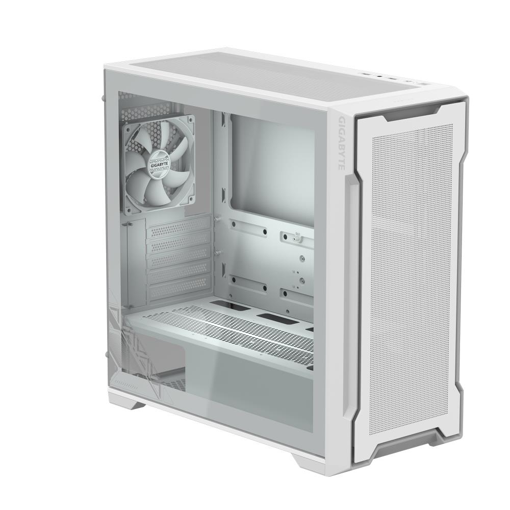 Case GIGABYTE GB-C102GI MidiTower Case product features Transparent panel Not included MicroATX MiniITX Colour White GB-C102GI