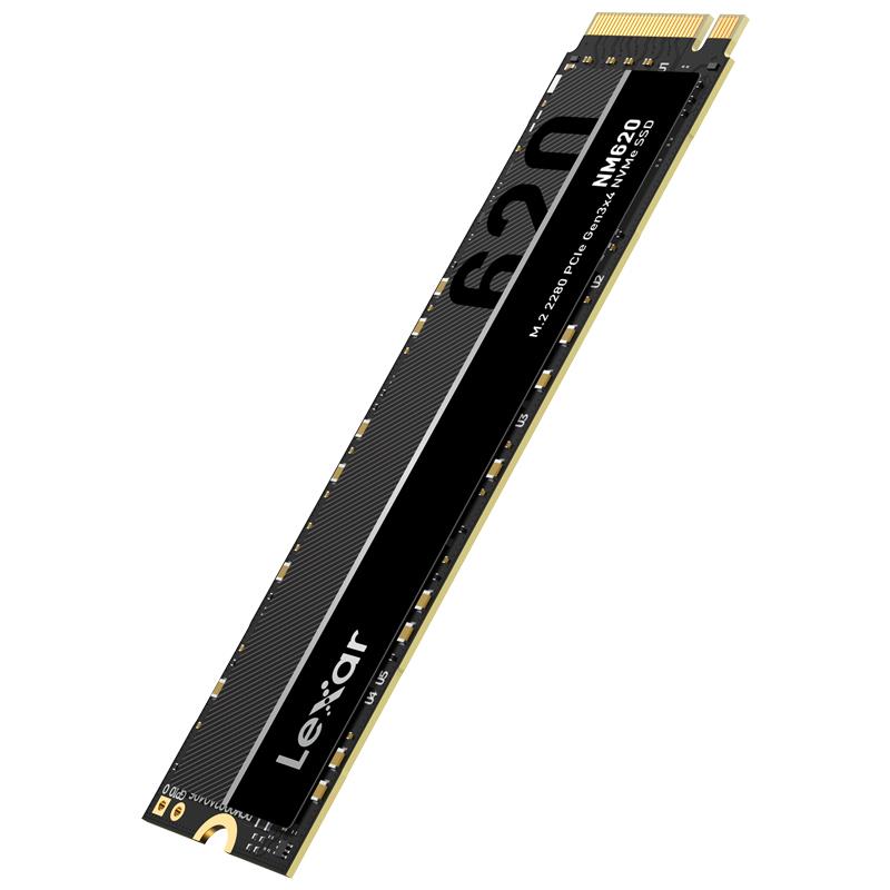 SSD LEXAR NM620 512GB M.2 PCIE NVMe Write speed 2400 MBytes/sec Read speed 3300 MBytes/sec MTBF 1500000 hours LNM620X512G-RNNNG