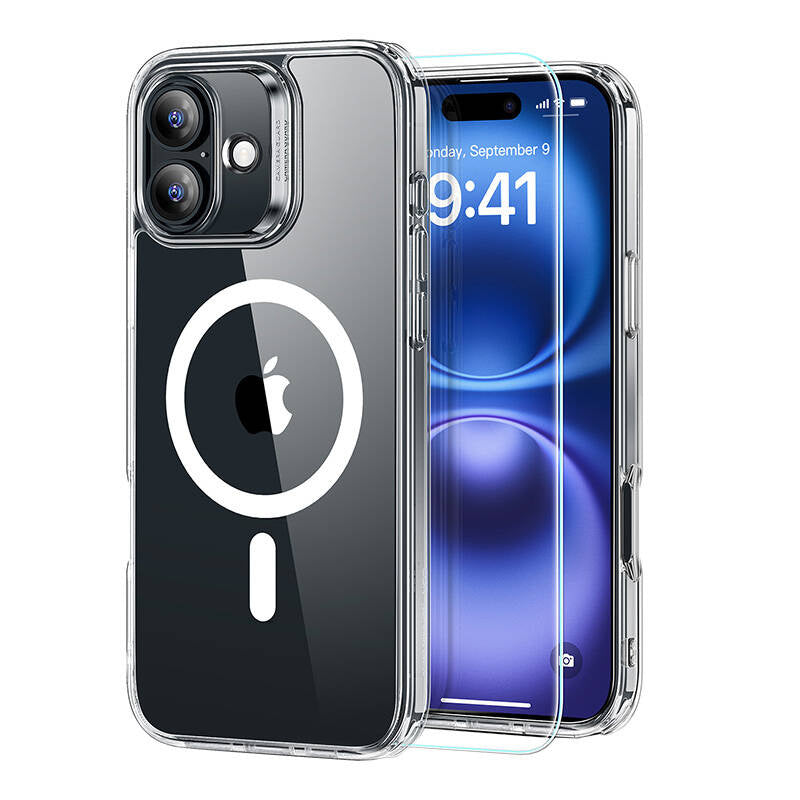Hybrid Case (HaloLock) ESR for iPhone 16 with screen protection kit (clear)) - Product Image 1