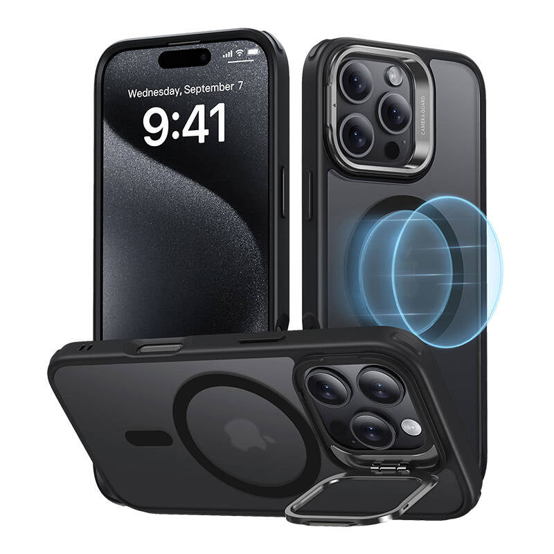 Hybrid Case (HaloLock) ESR with stand for iPhone 16 Pro (black) - Product Image 1