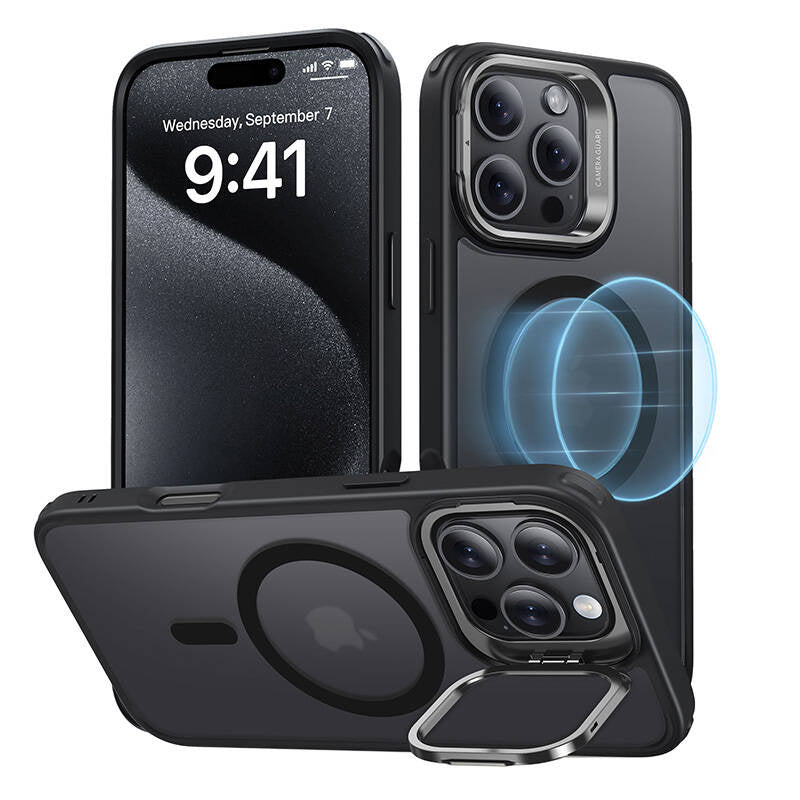 Hybrid Case (HaloLock) ESR with stand for iPhone 16 Pro Max (black) - Product Image 1