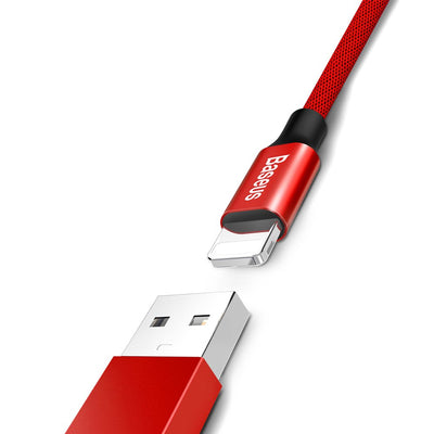 Baseus Yiven fabric braided cable USB / Lightning 1.8M red (CALYW-A09)