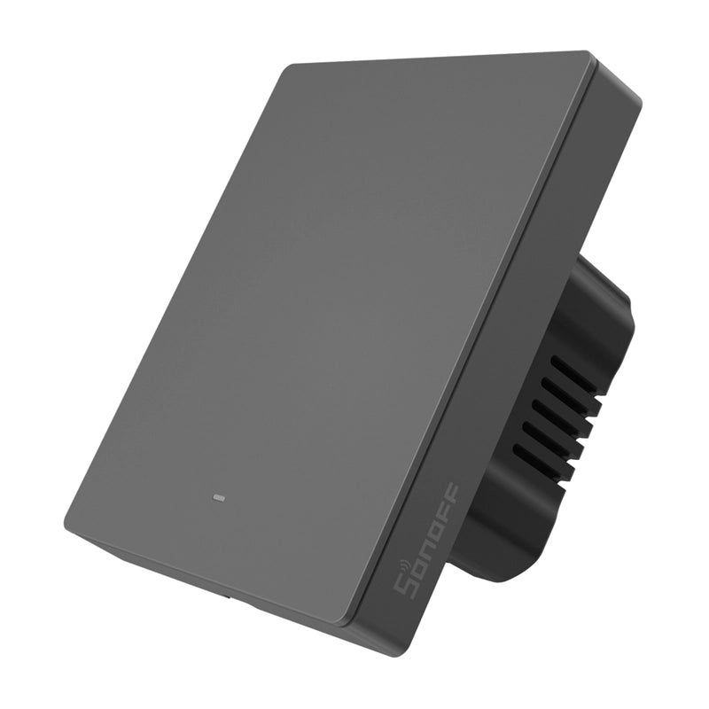 Smart Matter Over Wi-Fi wall switch SONOFF M5-1C-80 (1-channel, for frame, graphite) - Image 1