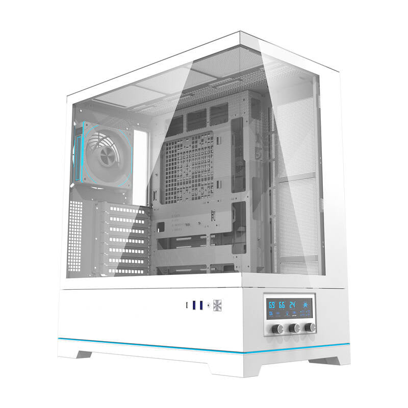 Darkflash DY451 PRO computer case (white) + 1 fan - Product Image 1