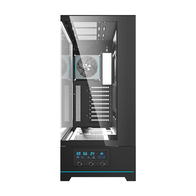 Darkflash DY451L PRO Computergehäuse (schwarz) + 1 Lüfter