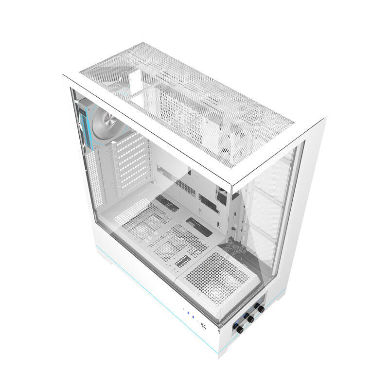 Darkflash DY451L PRO Computergehäuse (weiß) + 1 Lüfter