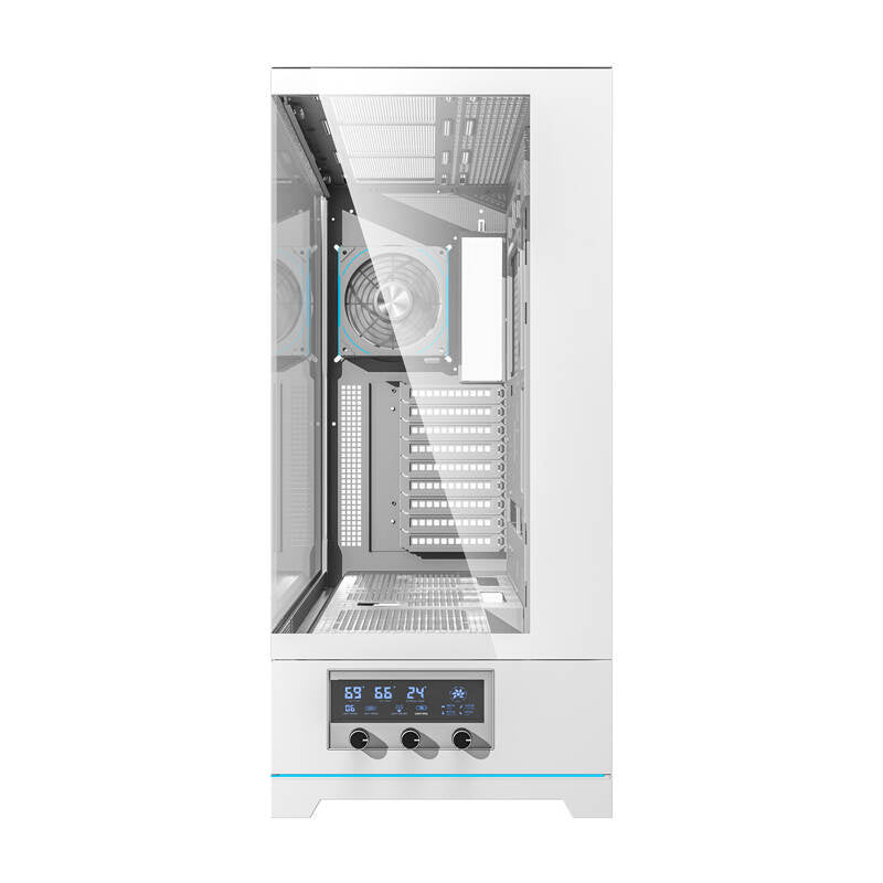 Darkflash DY451L PRO Computergehäuse (weiß) + 1 Lüfter