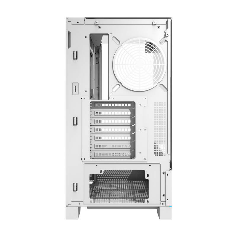 Darkflash DY450 Computergehäuse ohne Lüfter (weiß)