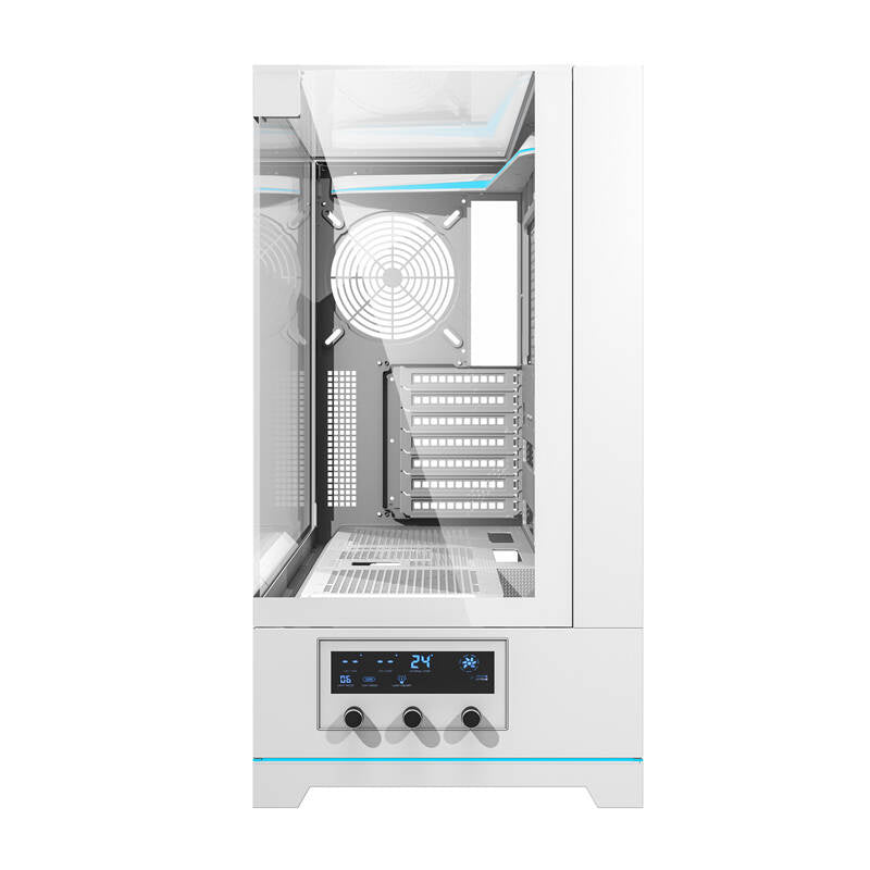 Darkflash DY450 Computergehäuse ohne Lüfter (weiß)