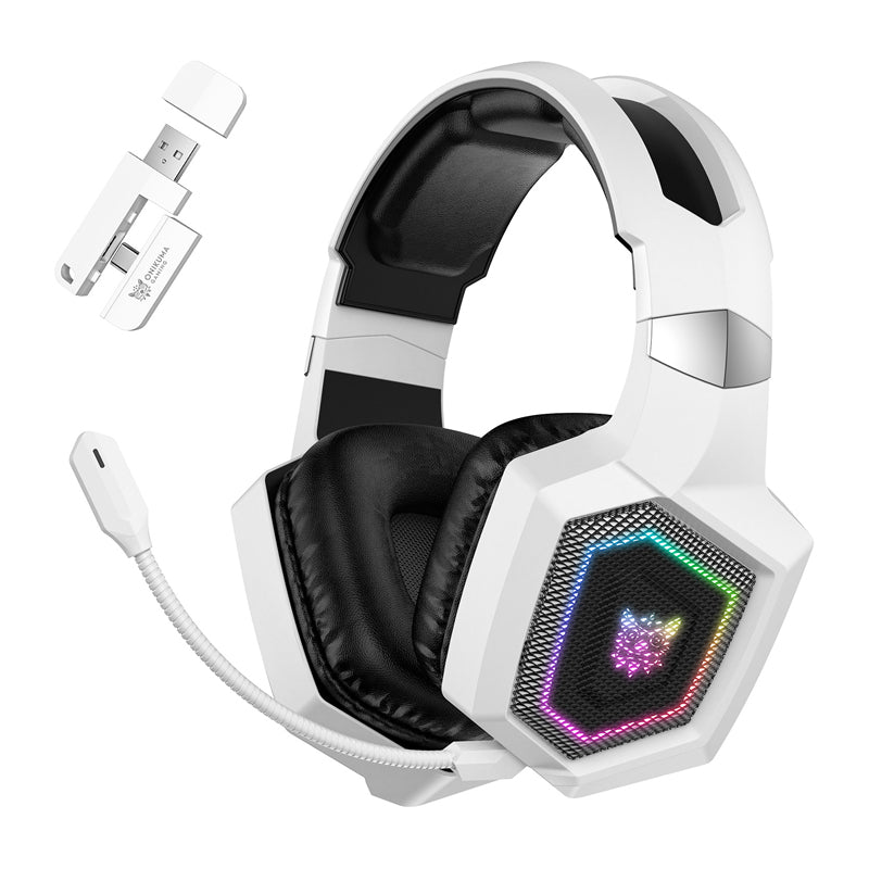 ONIKUMA GT806 gaming headphones (white) - Image 1