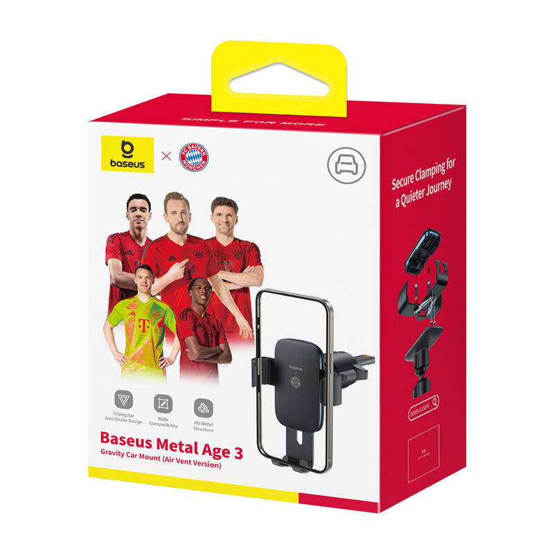 Baseus Metal Age 3 Car Holder (black) Bayern Edition - Product Image 4