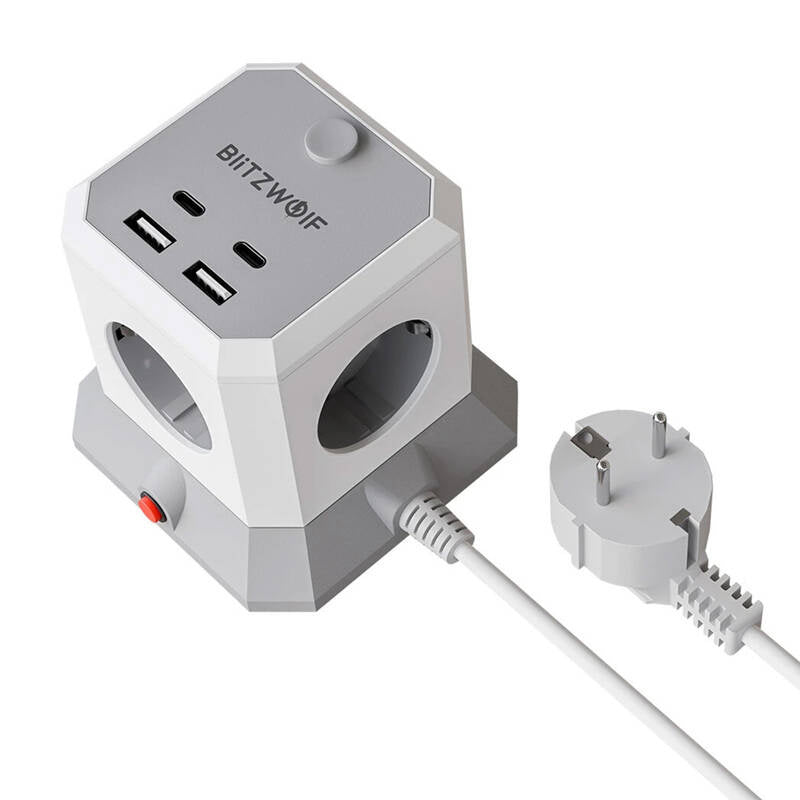 BlitzWolf BW-EC1 4xAC 2xUSB-A 2xUSB-C Extender - Product Image 2