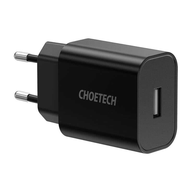 Choetech Q5002 12W USB-A power charger (black) - Product Image 1