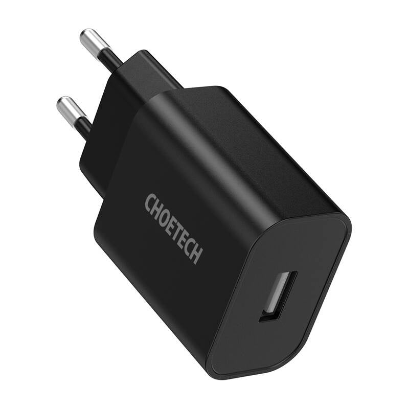 Choetech Q5002 12W USB-A power charger (black) - Product Image 2