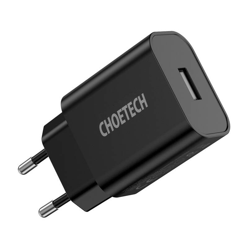 Choetech Q5002 12W USB-A power charger (black) - Product Image 3