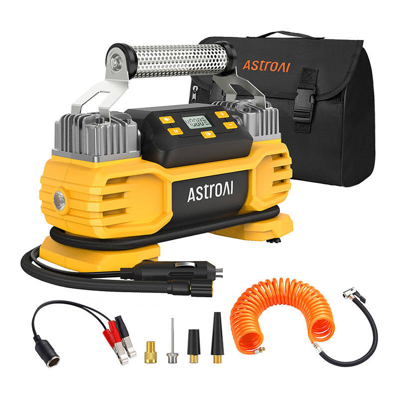Dua AstroAI AIRUN T2 160 PSI heavy-duty tire compressor - Product Image 2