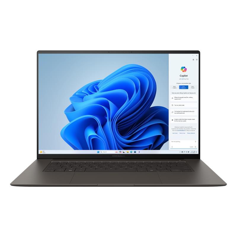 Notebook ASUS ZenBook Series UM5606WA-RK215W CPU Ryzen AI 9 HX370 2000 MHz 16" 2880x1800 RAM 32GB LPDDR5x SSD 2TB AMD Radeon 890M Graphics Integrated ENG Card Reader SD Windows 11 Home Grey 1.5 kg 90NB13M1-M00FT0