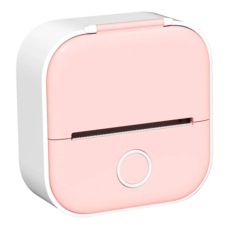 Phomemo T02 portable label printer pink case - Product Image 1