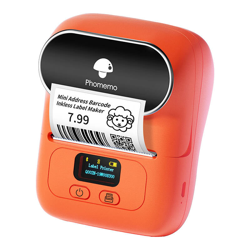 Phomemo M110 portable label printer (orange) - Product Image 1